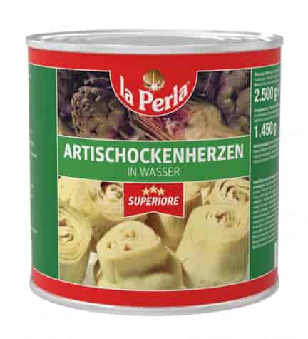 LA PERLA Karczochy serca w solan. 2650ml/1350g/12