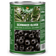 LA PERLA Oliwki czarne drylowane 4250g/2000g/3