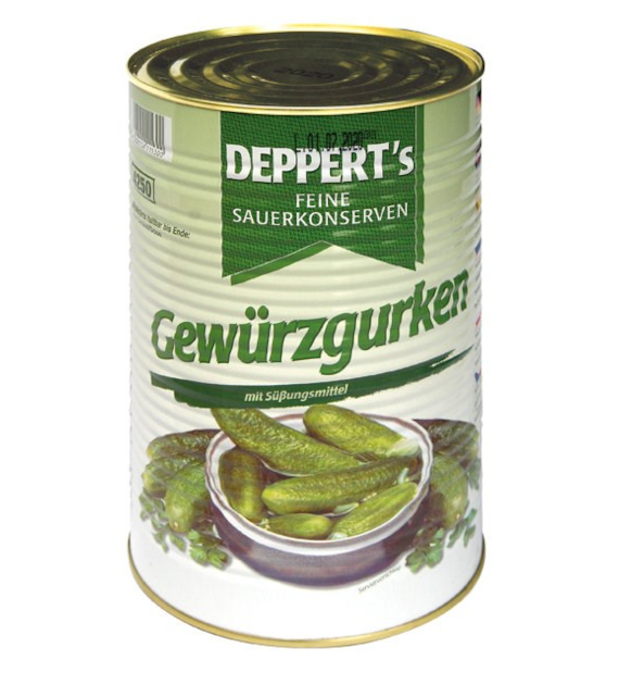 DEPPERT'S Ogórki konserwowe 100/110 4250ml/2200g/1