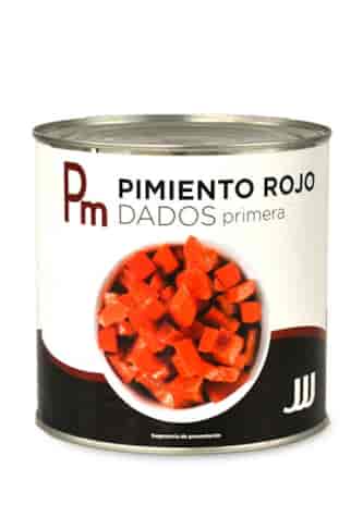 JJJ Papryka czerwona kostka puszka 2500g/1650g/6