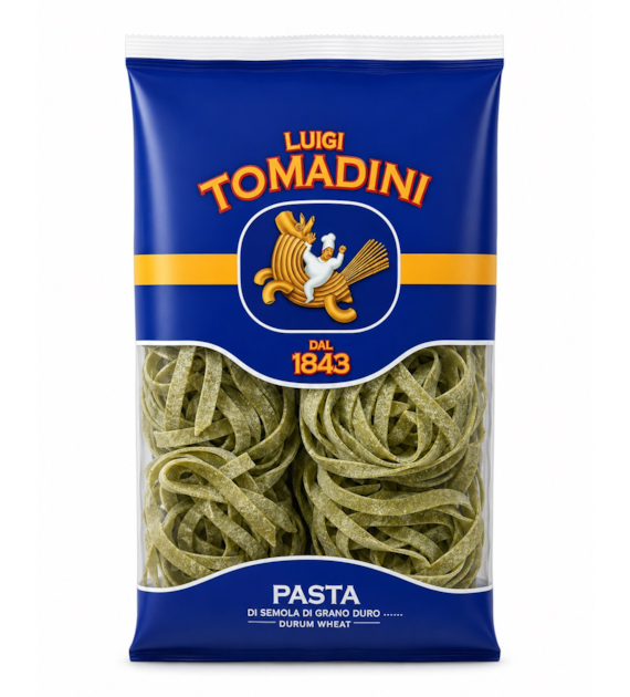 LUIGI TOMADINI Makaron tagliatelle szpinak 500g/12