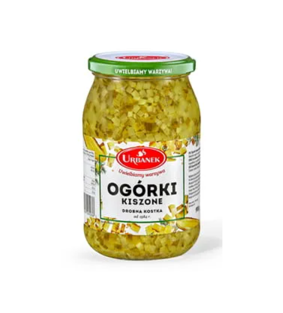 URBANEK Ogórek kiszony drobna kost. 900ml/580ml/6