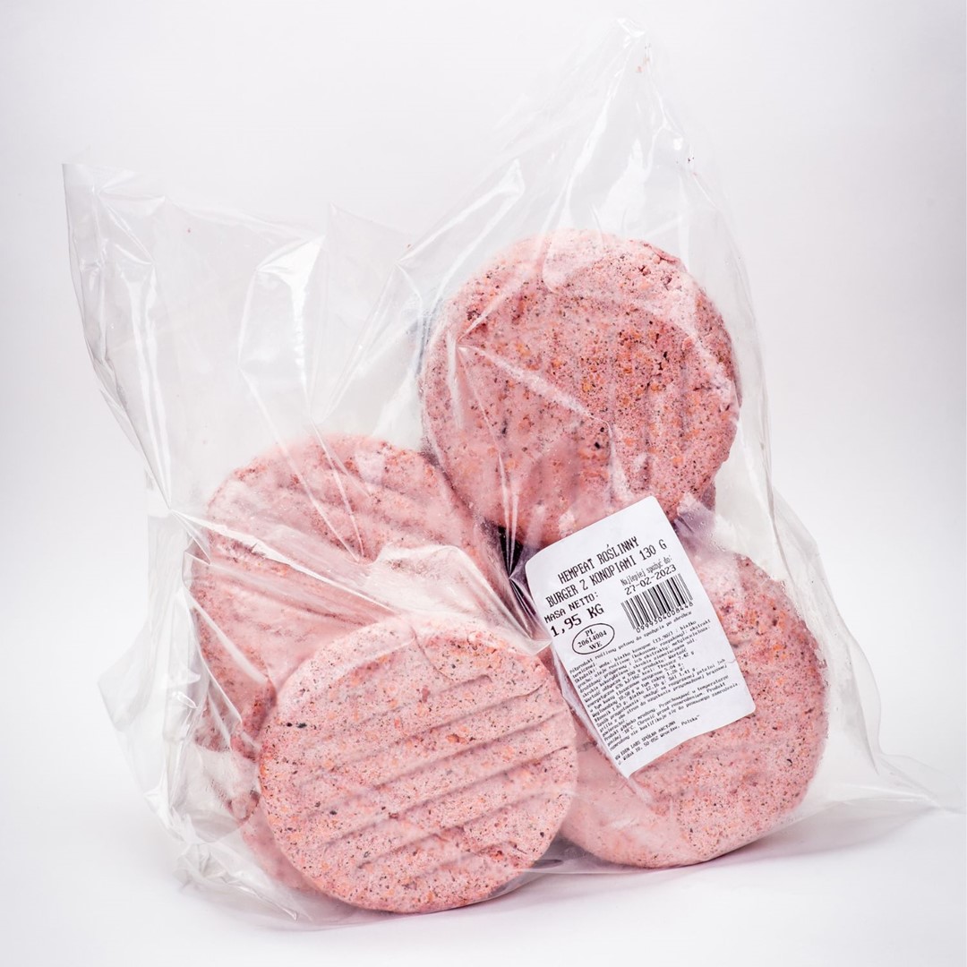 HEMPEAT Roślinny burger z konopiami 130g /1,95kg/5