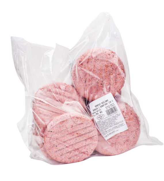 HEMPEAT Roślinny burger z konopiami 130g /1,95kg/5