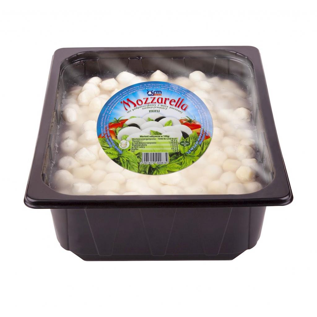 SKIERNIEWICE Mozzarella mini 6kg/3,5kg kuweta