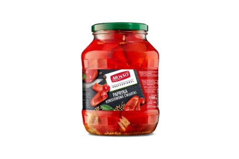 MOSSO Papryka ćwiartki 1500g/640g/6