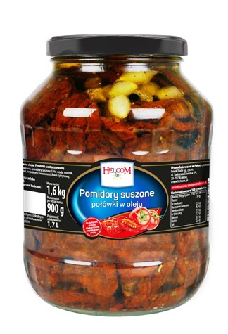 GREEK T Pomidory suszone poł. 1,7l/900g słoik /8/