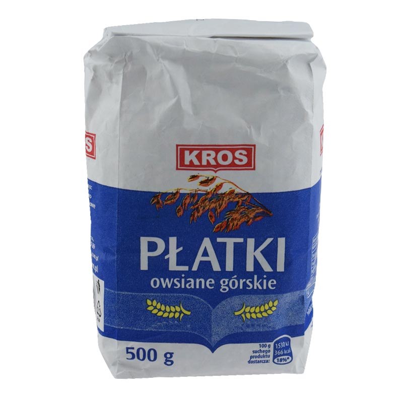 KROS  Płatki Owsiane górskie 500g/12