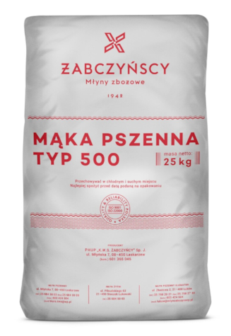 ŻABCZYŃSCY TOTA Mąka pszenna typ 500 worek 25kg/1