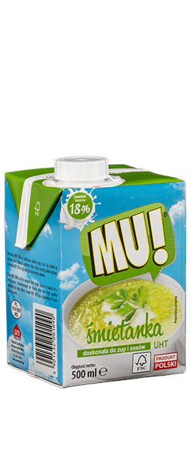 WM SIERADZ Śmietana UHT  MU  18% 0,5L /12/