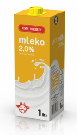 BIERUŃ Mleko UHT 1L 2% /12/