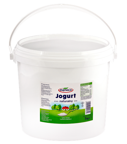 PIĄTNICA Jogurt naturalny 2,5% 5kg wiadro