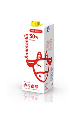 BIERUŃ Śmietana UHT 30% 1l /12