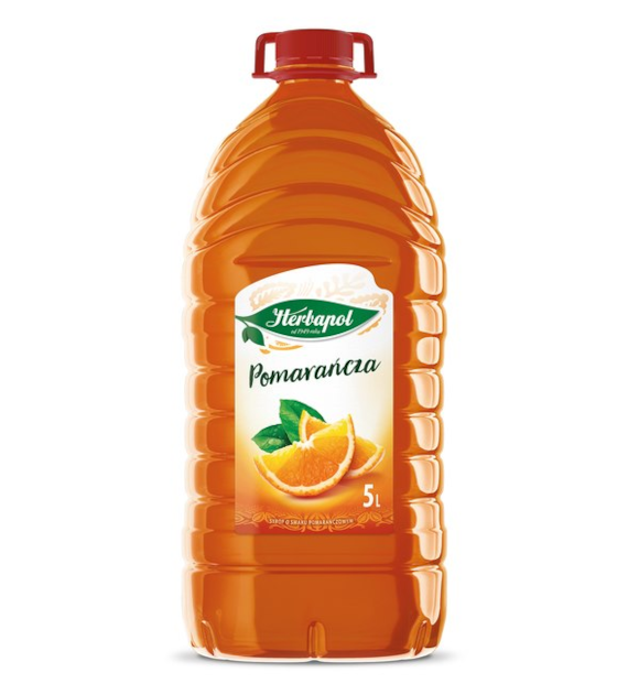 HERBAPOL  Syrop pomarańcza 5l