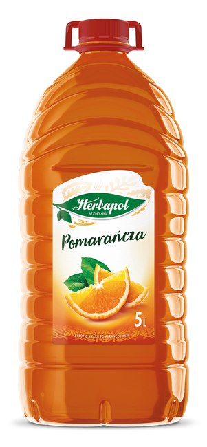 HERBAPOL Syrop 5L pomarańcza