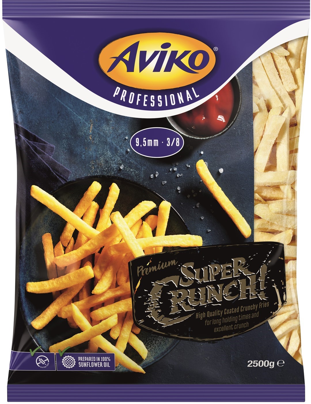 AVIKO Frytki super crunch 9,5mm 2,5kg /4/