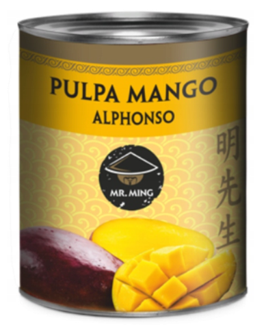 MING Pulpa mango bez cukru Alphonso 3,1kg /6