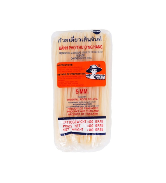 Q Makaron ryżowy wstążka 5mm 400g/34