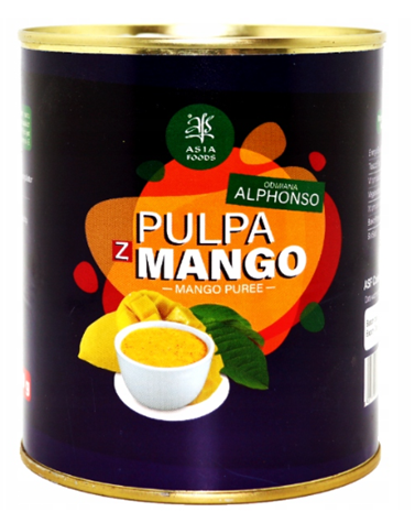 ASIA FOOD Pulpa mango Alphonso 850g słodzona/12/