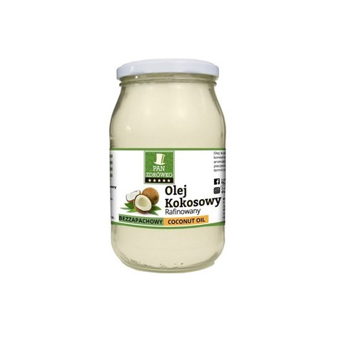 PAN ZDRÓWKO Olej kokosowy rafinowany 900ml/24