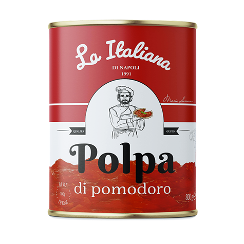 LA ITALIANA Pomidory krojone 2500g/1500g /6/