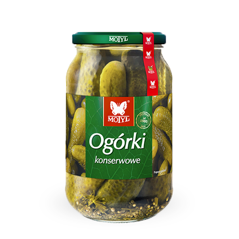 MOTYL Ogórki konserwowe 900ml/450g /6