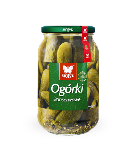 MOTYL Ogórki konserwowe 900ml/450g /6