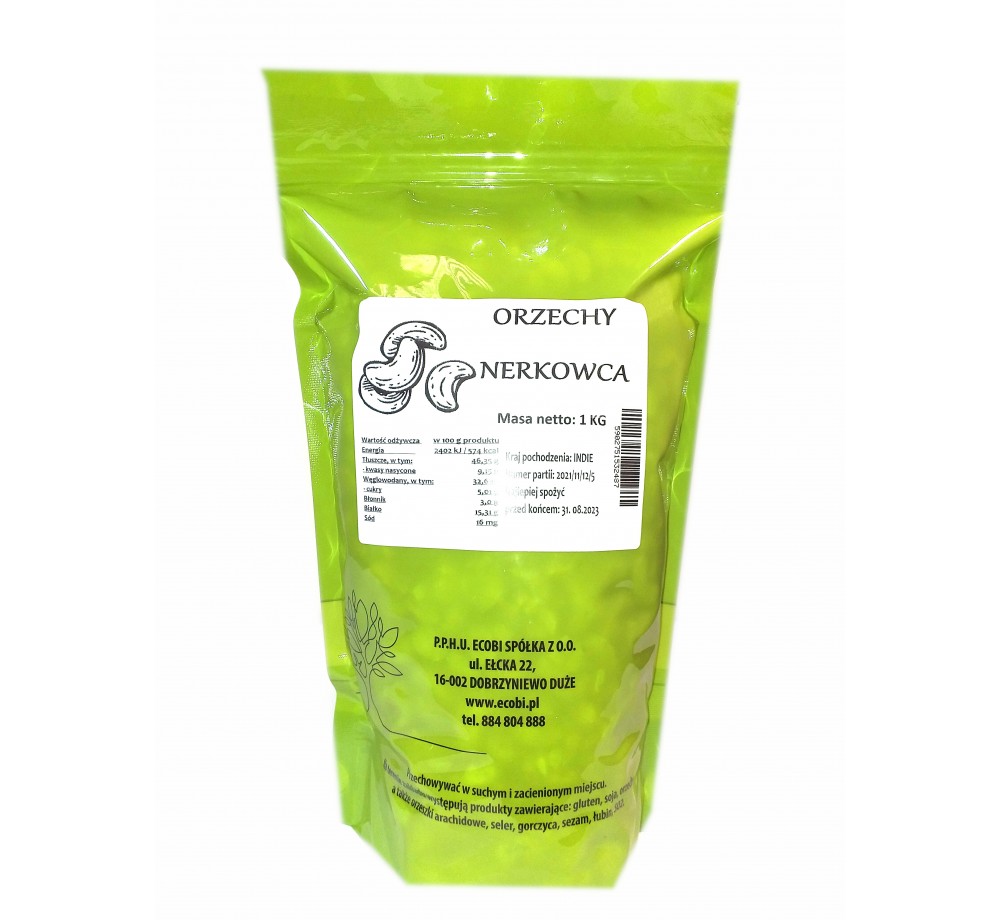 ECOBI Orzechy Nerkowca 1kg