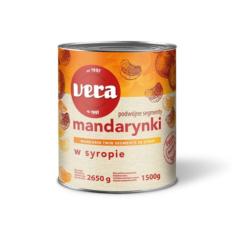 LIMPOL VERA Mandarynki 2600g/1500g/6