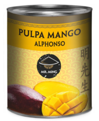 MR MING Pulpa mango Alphonso 850g słodzona/12/