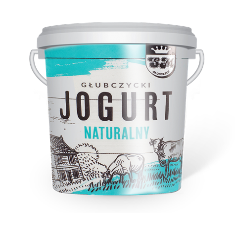 GŁUBCZYCE Jogurt naturalny 2% 5kg wiadro