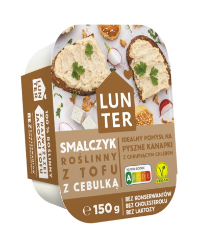 LUNTER Smalczyk roślinny z tofu z cebulką 150g /9