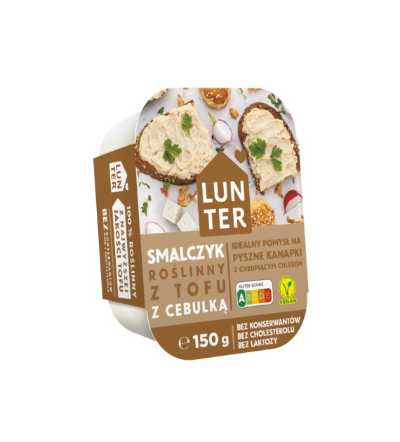 LUNTER Smalczyk roślinny z tofu z cebulką 150g /9
