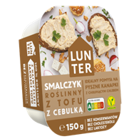 LUNTER Smalczyk roślinny z tofu z cebulką 150g /9/