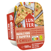 LUNTER Pasta z tofu z papryką i chilli 150g /9/