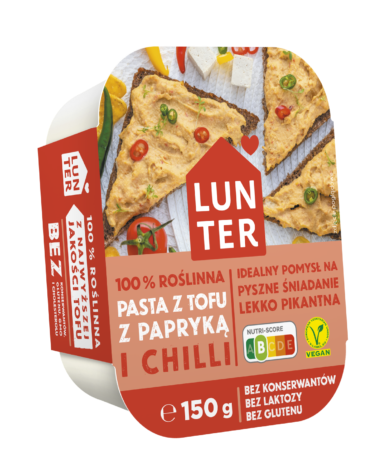 LUNTER Pasta z tofu z papryką i chilli 150g /9/