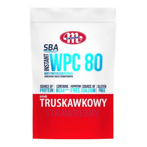 MLEKOVITA SBA WPC 80 truskawkowy 700g /5