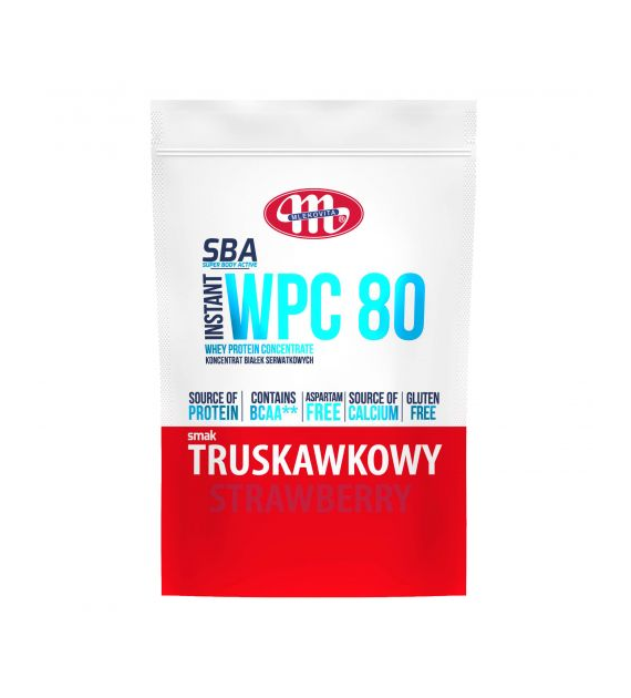 MLEKOVITA SBA WPC 80 truskawkowy 700g /5