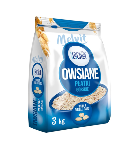 MELVIT LA CHEF Płatki owsiane górskie 3kg