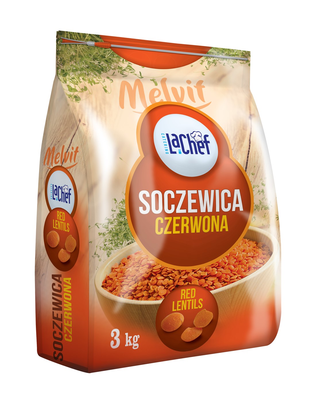 MELVIT LA CHEF Soczewica czerwona 3kg