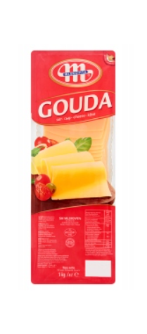 MLEKOVITA Ser plastry 1kg Gouda /6/