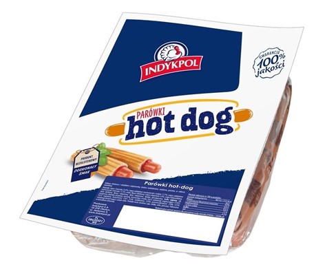 W- INDYKPOL Parówki hot-dog ok. 1,5kg /6/