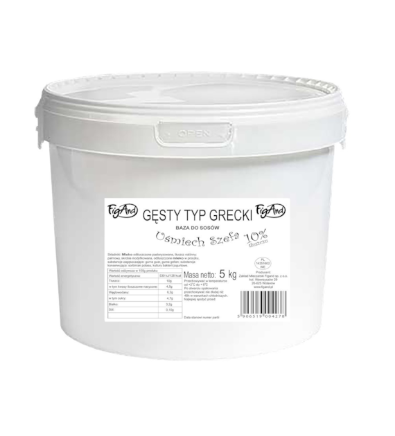 FIGAND Jogurt gęsty typ grecki 10% wiaderko 5kg /1