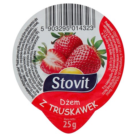 STOVIT Dżem truskawkowy 25g /100