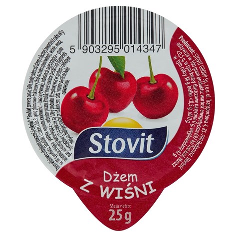 STOVIT Dżem wiśniowy 25g /100
