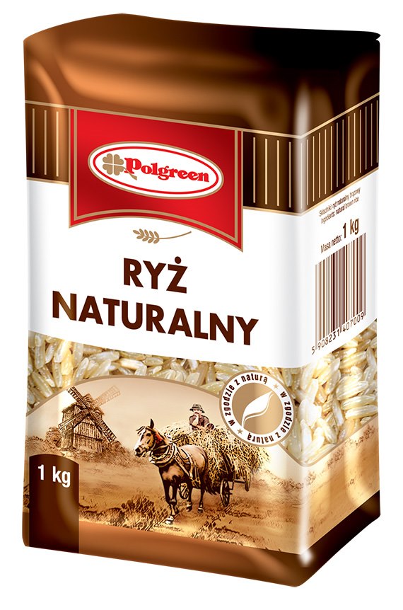 POLGREEN Ryż brązowy naturalny 1kg
