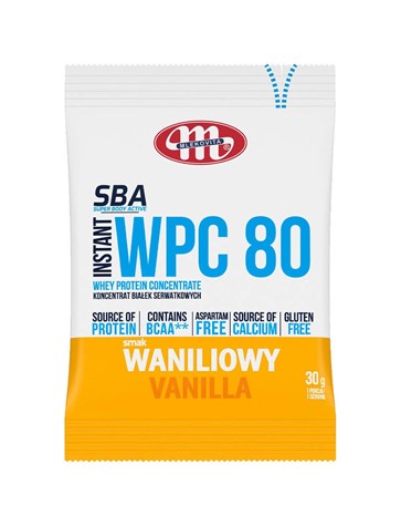 MLEKOVITA SBA WPC 80 waniliowy 30g /12