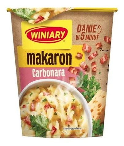 WINIARY Danie w 5 minut Carbonara boczek 50g /8