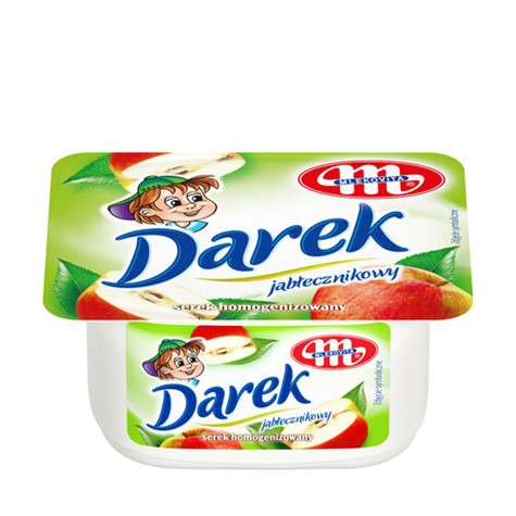 MLEKOVITA Serek homo Darek jabłko 150g /16/