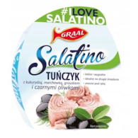 GRAAL Tuńczyk sałatka z czarnymi oliwkami 160g/8
